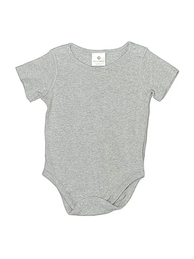 Pre-owned Hanna Andersson Kids' Short Sleeve Onesie In Gray