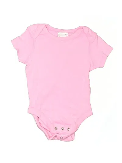 Pre-owned Hanna Andersson Babies' Short Sleeve Onesie In Pink