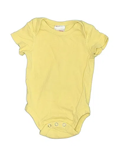 Pre-owned Hanna Andersson Babies' Short Sleeve Onesie In Yellow