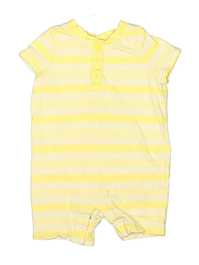 Pre-owned Hanna Andersson Kids' Short Sleeve Onesie In Yellow