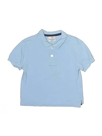 Pre-owned Hanna Andersson Kids' Short Sleeve Polo Shirt In Blue