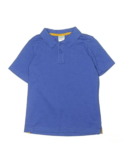 Pre-owned Hanna Andersson Kids' Short Sleeve Polo Shirt In Blue
