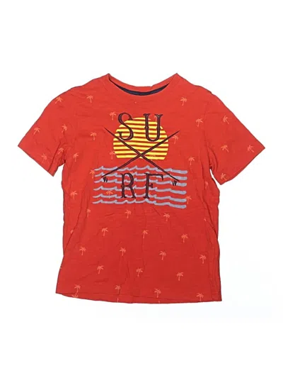 Pre-owned Hanna Andersson Kids' Short Sleeve T-shirt In Orange