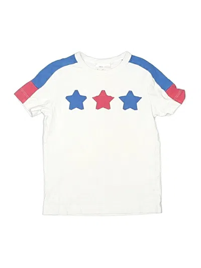 Pre-owned Hanna Andersson Kids' Short Sleeve T-shirt In White