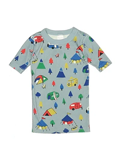 Pre-owned Hanna Andersson Kids' Short Sleeve Top Gray Tops