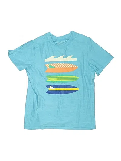 Pre-owned Hanna Andersson Kids' Short Sleeve T-shirt In Blue