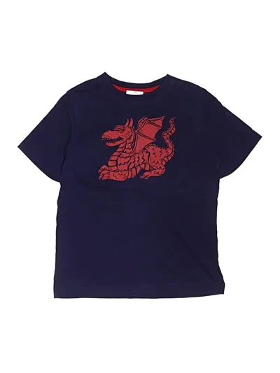 Pre-owned Hanna Andersson Kids' Short Sleeve T-shirt In Blue
