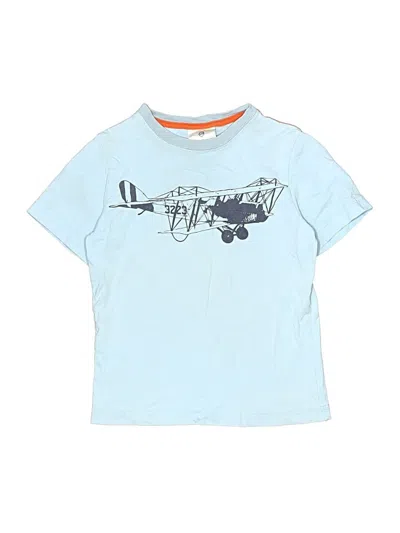 Pre-owned Hanna Andersson Kids' Short Sleeve T-shirt In Blue