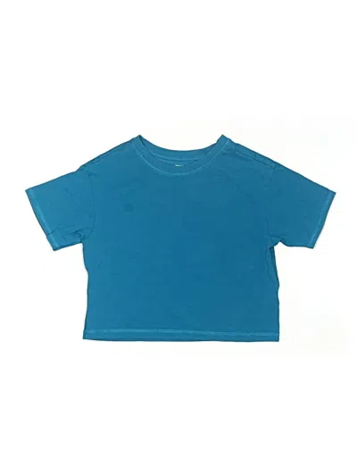 Pre-owned Hanna Andersson Kids' Short Sleeve T-shirt In Blue