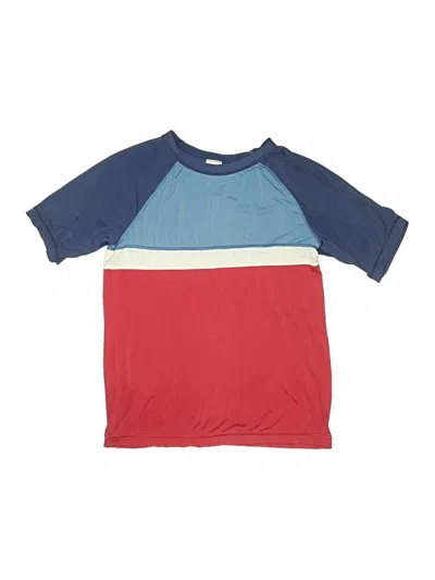 Pre-owned Hanna Andersson Kids' Short Sleeve T-shirt In Blue
