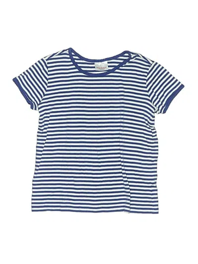 Pre-owned Hanna Andersson Kids' Short Sleeve T-shirt In Blue