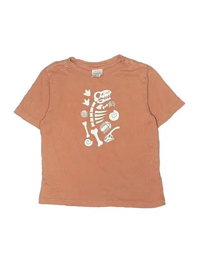 Pre-owned Hanna Andersson Kids' Short Sleeve T-shirt In Brown