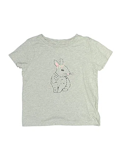Pre-owned Hanna Andersson Kids' Short Sleeve T-shirt In Gray