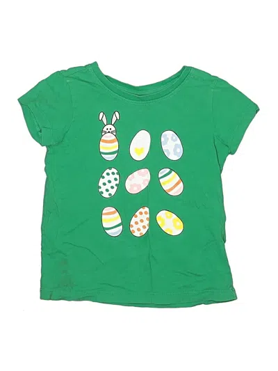 Pre-owned Hanna Andersson Kids' Short Sleeve T-shirt In Green