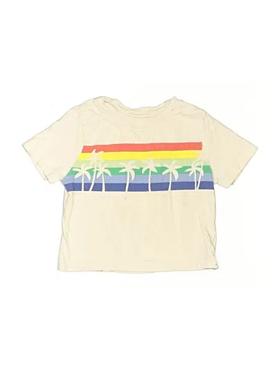 Pre-owned Hanna Andersson Kids' Short Sleeve T-shirt In Ivory