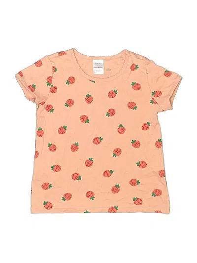Pre-owned Hanna Andersson Kids' Short Sleeve T-shirt In Orange