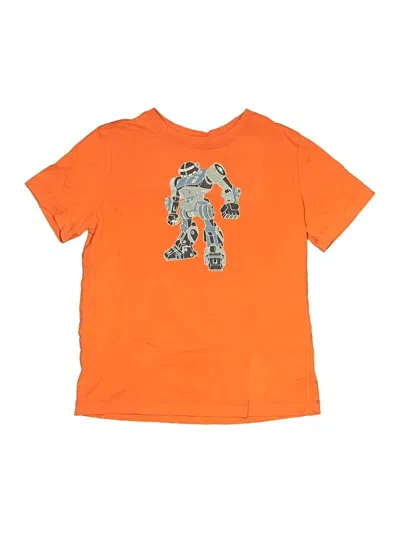 Pre-owned Hanna Andersson Kids' Short Sleeve T-shirt In Orange