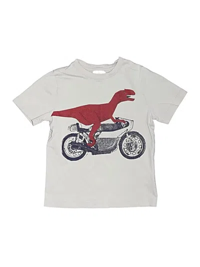 Pre-owned Hanna Andersson Kids' Short Sleeve T-shirt In Silver