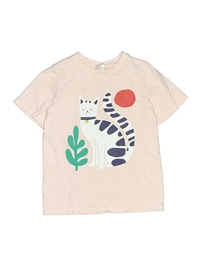 Pre-owned Hanna Andersson Kids' Short Sleeve T-shirt In Tan