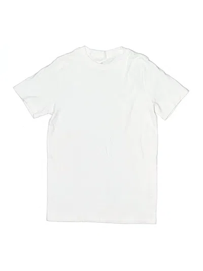 Pre-owned Hanna Andersson Kids' Short Sleeve T-shirt In White