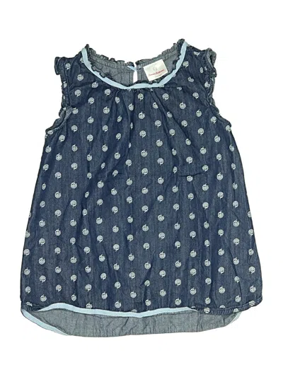 Pre-owned Hanna Andersson Kids' Sleeveless Blouse In Blue