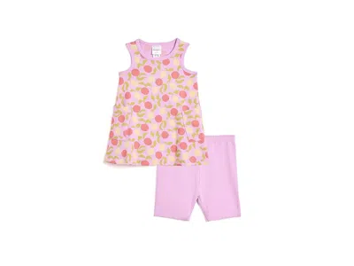 Hanna Andersson Kids' Sleeveless Pocket Dress Shorts Set (infant/toddler) Girl's Dress Citrus Sunshine On Tea Rose: 3-6 Mo In Multi