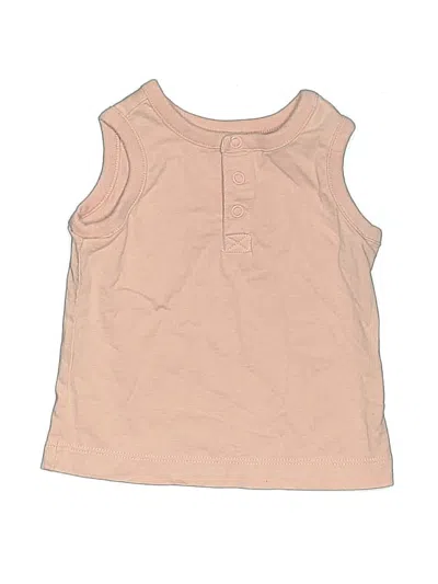 Pre-owned Hanna Andersson Babies' Sleeveless T-shirt In Tan