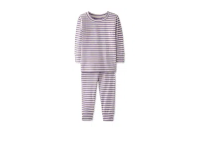 Hanna Andersson Striped Long John Pajama Set In Hannasofttm (infant/toddler/little Kid/big Kid) Kid's Pajama Sets La In Purple