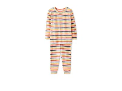 Hanna Andersson Striped Long John Pajama Set In Hannasofttm (infant/toddler/little Kid/big Kid) Kid's Pajama Sets St In Multi