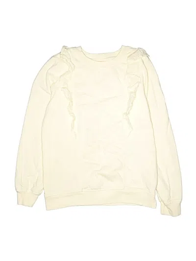 Pre-owned Hanna Andersson Kids' Sweatshirt In Ivory