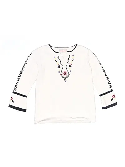 Pre-owned Hanna Andersson Kids' Sweatshirt In White