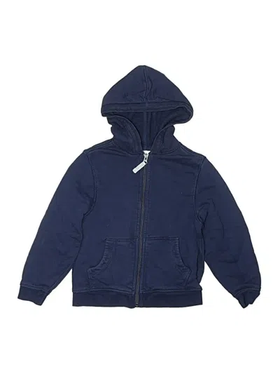 Pre-owned Hanna Andersson Kids' Zip Up Hoodie In Blue