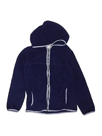 Pre-owned Hanna Andersson Kids' Zip Up Hoodie In Blue
