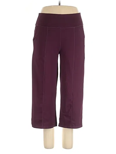 Pre-owned Hanna Nikole Active Pants In Burgundy