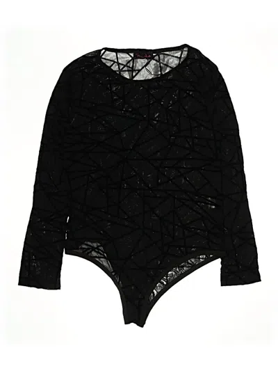 Pre-owned Hanna Nikole Bodysuit In Black