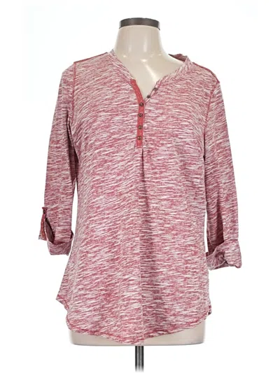 Pre-owned Hannah 3/4 Sleeve Blouse In Red
