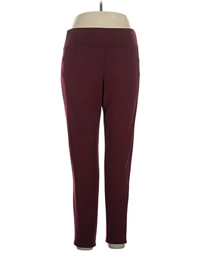 Pre-owned Hannah Active Pants In Burgundy
