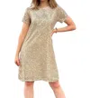 HANNAH & GRACIE SEQUIN DRESS IN GOLD
