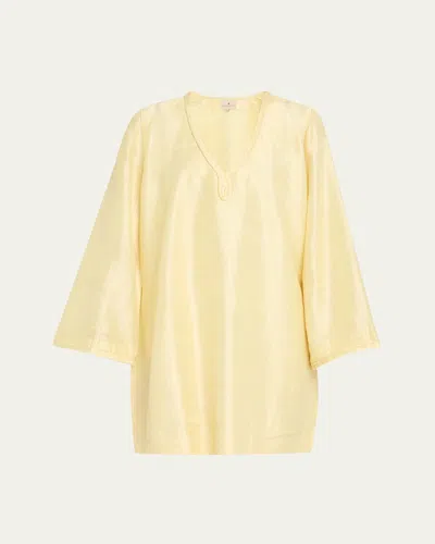 Hannah Artwear Armana Silk Mini Dress In Multi