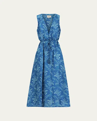 Hannah Artwear Claudia Draped Midi Dress In Reflection