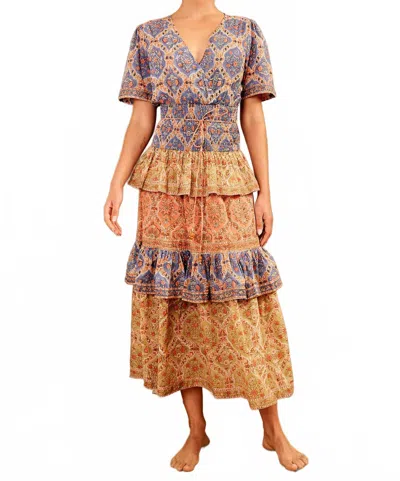 Hannah Artwear Devika Dress In Celeste In Multi