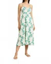 Hannah Artwear Elena Midi Dress In Pomegranate Jade In Green