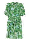 Hannah Artwear Gaia Dress In Bloom Jungle Green In Green