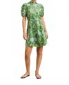 Hannah Artwear Gaia Dress In Bloom Jungle Green In Multi