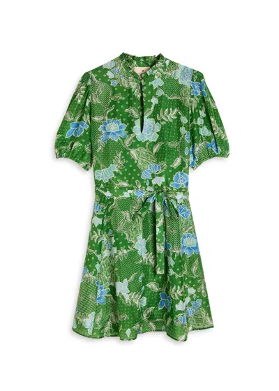 Hannah Artwear Gaia Printed Silk Mini Dress
