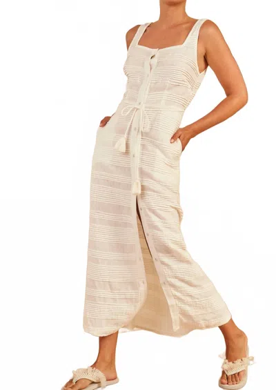 Hannah Artwear Paloma Dress In Pearl In Neutral