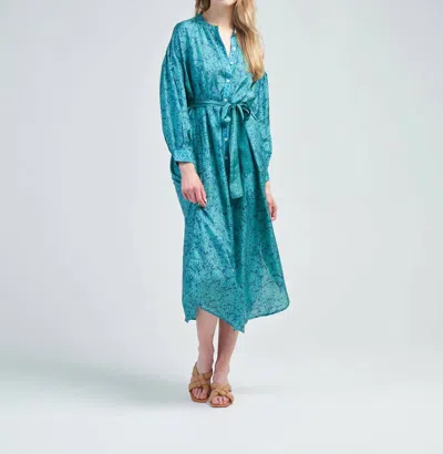Hannah Artwear Sierra Dress In Nispero Jade In Blue