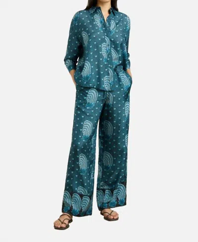 Hannah Artwear Stevie Shirt In Tide Indigo In Multi
