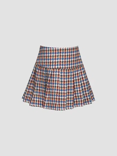 Hannah Banana Girl's Little Girl's & Girl's Houndstooth Pleated Skirt In Multi