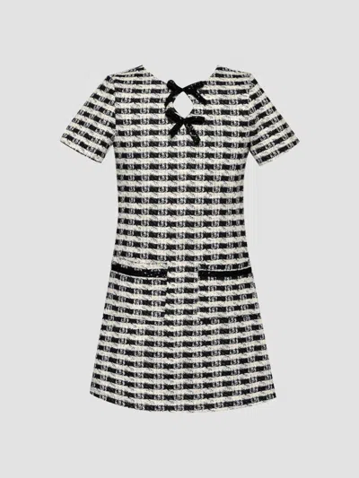 Hannah Banana Girl's Little Girl's & Girl's Houndstooth Sequin A-line Dress In Multi